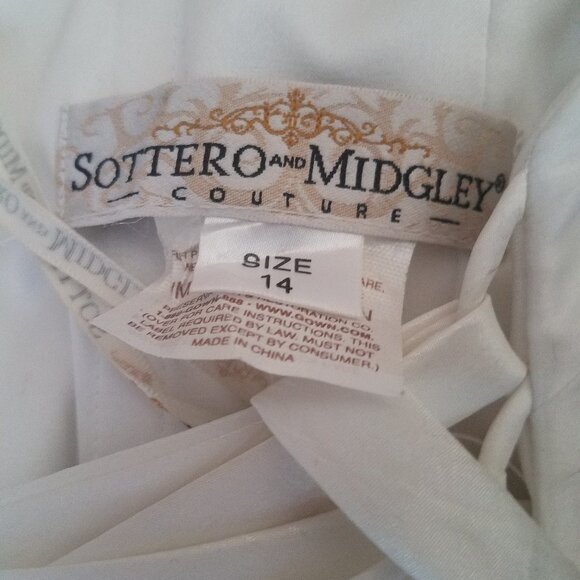 Sottero & Midgley Couture Wedding Dress Size 14 NEW - Picture 4 of 8